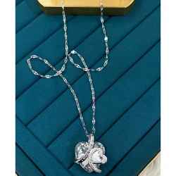 Çelik Silver Kolye 45Cm