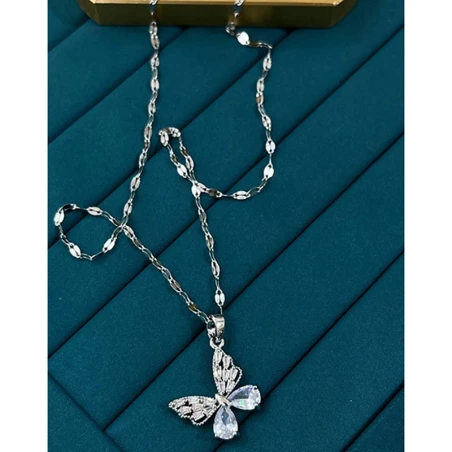 Çelik Silver Kolye 45Cm