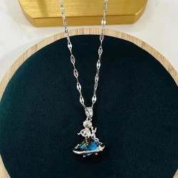 Çelik Silver Kolye 45Cm