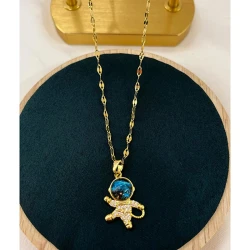 Çelik Gold Kolye 45Cm