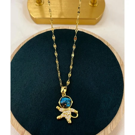 Çelik Gold Kolye 45Cm