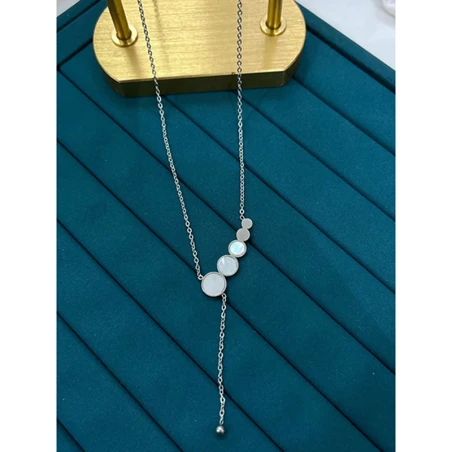 Çelik Silver Kolye 45Cm