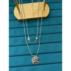 Çelik Silver Kolye 45Cm