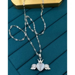 Çelik Silver Kolye 45Cm