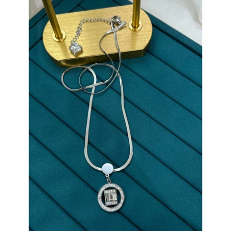 Çelik Silver Kolye 45Cm