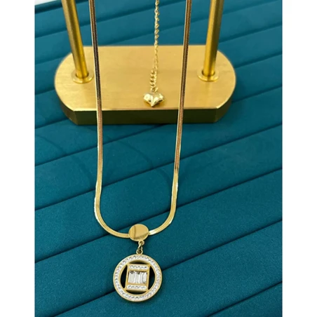 Çelik Silver Kolye 45Cm
