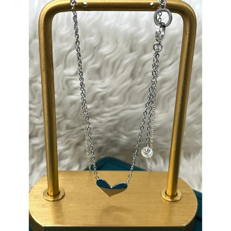 Çelik Silver Kolye 45Cm