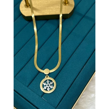Çelik Gold Kolye 45Cm