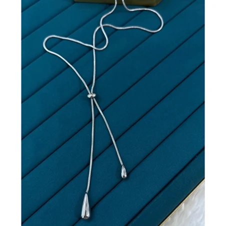 Çelik Silver Kolye 45Cm