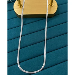 Çelik Silver Kolye 45Cm