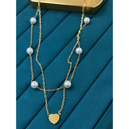 Çelik Gold Kolye 45Cm