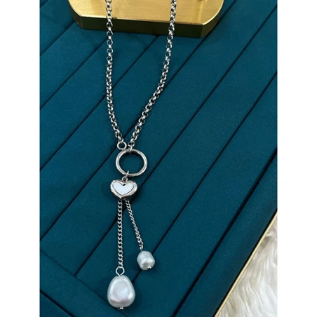 Çelik Silver Kolye 45Cm