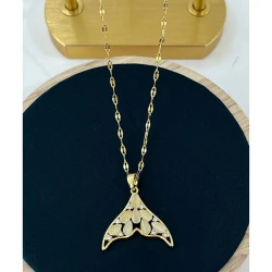 Çelik Gold Kolye 45Cm