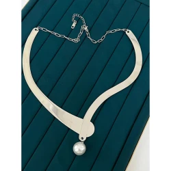 Çelik Silver Kolye 45Cm