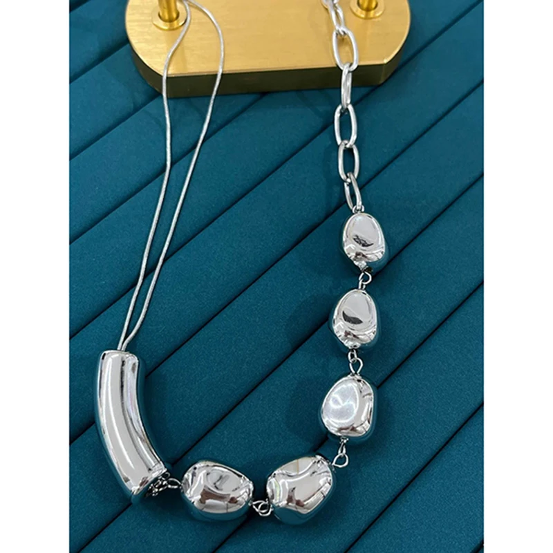 Çelik Silver Kolye 45Cm