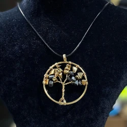 Hayat Ağacı Doğaltaş Kolye